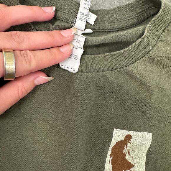 Vintage Y2K The Journey Is The Destination Boulder Colorado Green Graphic Tee M - Picture 3 of 5